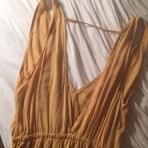 Rusty yellow dress from American eagle